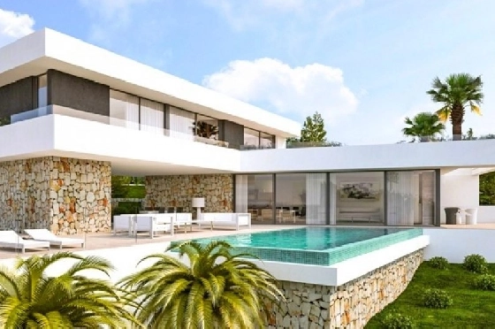 Villa in Javea(Tosalet 5) zu verkaufen, Woongedeelte 372 m², Bouwjaar 2015, Klimaanlage, Grondstuk 1000 m², 3 Slaapkamers, 2 Badkamers, Pool, ref.: BI-JA.H-100-1