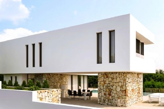 Villa in Javea(Tosalet 5) zu verkaufen, Woongedeelte 372 m², Bouwjaar 2015, Klimaanlage, Grondstuk 1000 m², 3 Slaapkamers, 2 Badkamers, Pool, ref.: BI-JA.H-100-3