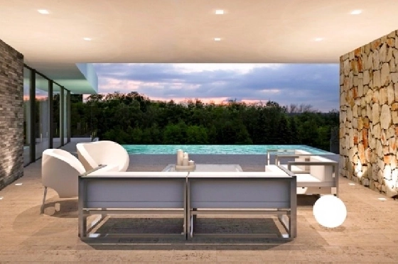 Villa in Javea(Tosalet 5) zu verkaufen, Woongedeelte 372 m², Bouwjaar 2015, Klimaanlage, Grondstuk 1000 m², 3 Slaapkamers, 2 Badkamers, Pool, ref.: BI-JA.H-100-4
