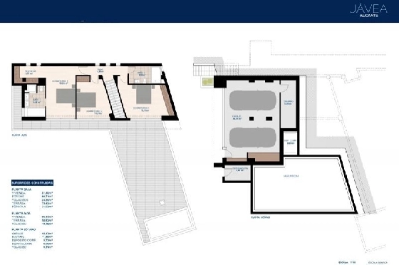 Villa in Javea(Tosalet 5) zu verkaufen, Woongedeelte 372 m², Bouwjaar 2015, Klimaanlage, Grondstuk 1000 m², 3 Slaapkamers, 2 Badkamers, Pool, ref.: BI-JA.H-100-8