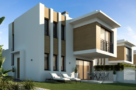 Villa in Denia zu verkaufen, Woongedeelte 144 m², Zustand Erstbezug, Klimaanlage, Grondstuk 220 m², 3 Slaapkamers, 3 Badkamers, ref.: GC-1518-1