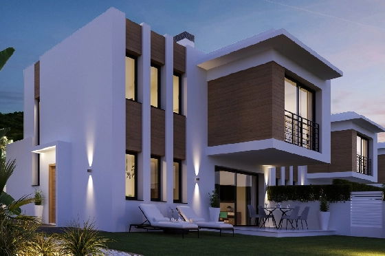 Villa in Denia zu verkaufen, Woongedeelte 144 m², Zustand Erstbezug, Klimaanlage, Grondstuk 220 m², 3 Slaapkamers, 3 Badkamers, ref.: GC-1518-13