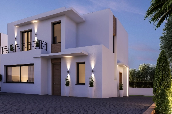 Villa in Denia zu verkaufen, Woongedeelte 144 m², Zustand Erstbezug, Klimaanlage, Grondstuk 220 m², 3 Slaapkamers, 3 Badkamers, ref.: GC-1518-14