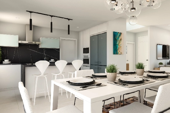 Villa in Denia zu verkaufen, Woongedeelte 144 m², Zustand Erstbezug, Klimaanlage, Grondstuk 220 m², 3 Slaapkamers, 3 Badkamers, ref.: GC-1518-5