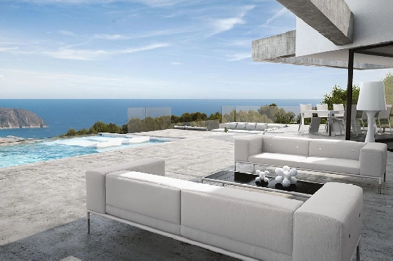 Villa in Moraira(Moraira) zu verkaufen, Woongedeelte 600 m², Grondstuk 1832 m², 4 Slaapkamers, 5 Badkamers, Pool, ref.: HG-3252-2