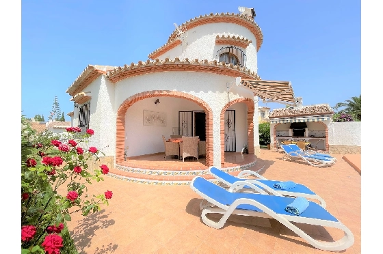 Villa in Els Poblets(Barranquets) zur Ferienvermietung, Woongedeelte 130 m², Bouwjaar 2000, Zustand modernisiert, + Zentralheizung, Klimaanlage, Grondstuk 580 m², 3 Slaapkamers, 2 Badkamers, Pool, ref.: T-0819-3