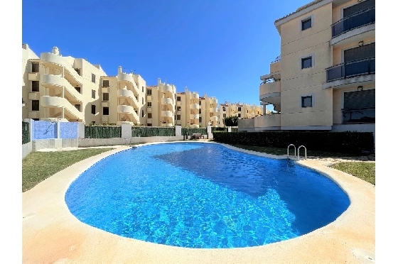Apartment in Denia(Las Marinas) zur Ferienvermietung, Woongedeelte 94 m², Bouwjaar 2009, Zustand gepflegt, + Zentralheizung, Klimaanlage, 3 Slaapkamers, 2 Badkamers, Pool, ref.: T-0715-2