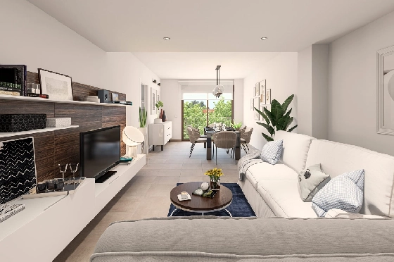 Apartment in Moraira zu verkaufen, Woongedeelte 103 m², + KLIMA, Klimaanlage, 3 Slaapkamers, 1 Badkamers, Pool, ref.: UH-UHM1917-D-1