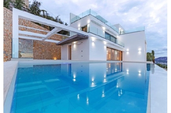 Villa in Moraira zu verkaufen, Woongedeelte 470 m², Klimaanlage, Grondstuk 836 m², 5 Slaapkamers, 4 Badkamers, Pool, ref.: BS-3974695-1
