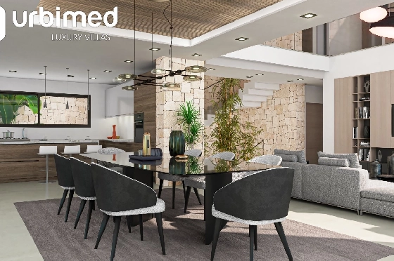 Villa in Denia zu verkaufen, Woongedeelte 734 m², Klimaanlage, Grondstuk 2 m², 5 Slaapkamers, 7 Badkamers, Pool, ref.: UM-UV-IPANEMA-15