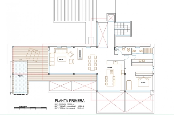 Villa in Denia zu verkaufen, Woongedeelte 556 m², Klimaanlage, 5 Slaapkamers, 6 Badkamers, Pool, ref.: BS-6951338-37