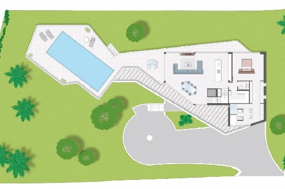 Villa in Javea zu verkaufen, Woongedeelte 420 m², Klimaanlage, 4 Slaapkamers, 5 Badkamers, Pool, ref.: BS-7149759-14