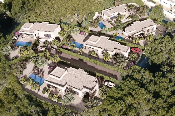 Villa in Benissa zu verkaufen, Woongedeelte 150 m², Bouwjaar 2022, Klimaanlage, Grondstuk 800 m², 3 Slaapkamers, 2 Badkamers, Pool, ref.: BI-BE.H-863-2