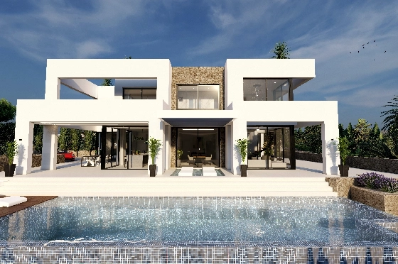 Villa in Benissa zu verkaufen, Woongedeelte 286 m², Bouwjaar 2022, Klimaanlage, Grondstuk 1 m², 4 Slaapkamers, 4 Badkamers, Pool, ref.: PR-PPS3038-7