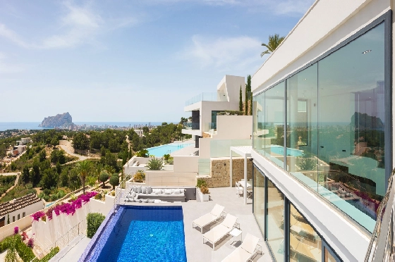 Villa in Benissa zu verkaufen, Woongedeelte 544 m², Bouwjaar 2017, + Fussbodenheizung, Klimaanlage, Grondstuk 1792 m², 5 Slaapkamers, 6 Badkamers, Pool, ref.: HG-3517-13