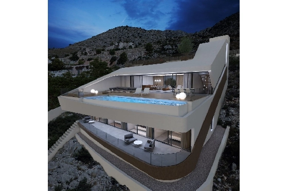 Villa in Altea zu verkaufen, Woongedeelte 330 m², Bouwjaar 2019, + Fussbodenheizung, Grondstuk 1074 m², 4 Slaapkamers, 4 Badkamers, ref.: NL-NLD1085-1