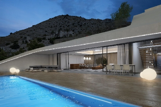 Villa in Altea zu verkaufen, Woongedeelte 330 m², Bouwjaar 2019, + Fussbodenheizung, Grondstuk 1074 m², 4 Slaapkamers, 4 Badkamers, ref.: NL-NLD1085-3