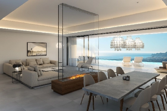 Villa in Altea zu verkaufen, Woongedeelte 330 m², Bouwjaar 2019, + Fussbodenheizung, Grondstuk 1074 m², 4 Slaapkamers, 4 Badkamers, ref.: NL-NLD1085-6