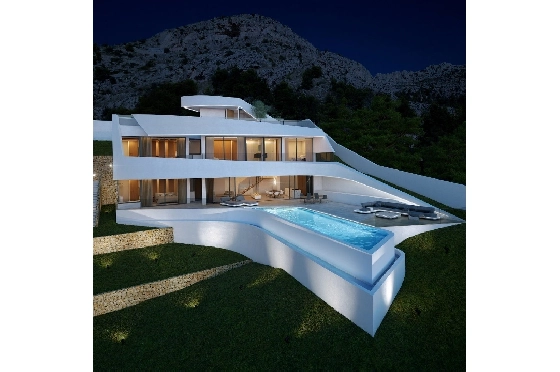 Villa in Altea zu verkaufen, Woongedeelte 280 m², Bouwjaar 2019, + Fussbodenheizung, Grondstuk 973 m², 4 Slaapkamers, 4 Badkamers, ref.: NL-NLD1086-1