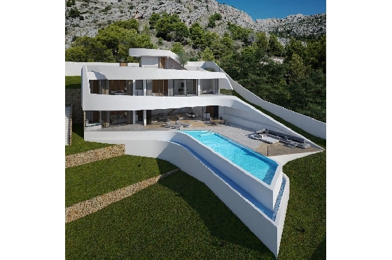 Villa in Altea zu verkaufen, Woongedeelte 280 m², Bouwjaar 2019, + Fussbodenheizung, Grondstuk 973 m², 4 Slaapkamers, 4 Badkamers, ref.: NL-NLD1086-2