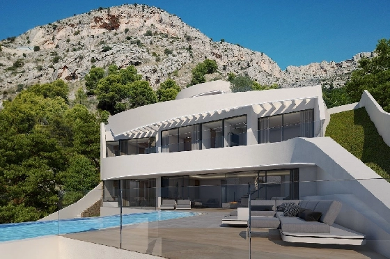 Villa in Altea zu verkaufen, Woongedeelte 280 m², Bouwjaar 2019, + Fussbodenheizung, Grondstuk 973 m², 4 Slaapkamers, 4 Badkamers, ref.: NL-NLD1086-3