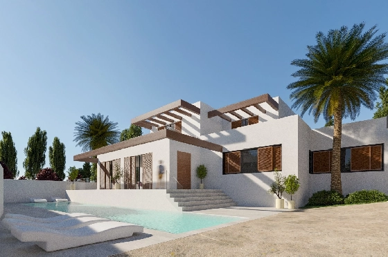 Villa in Moraira zu verkaufen, Woongedeelte 298 m², + Fussbodenheizung, Klimaanlage, Grondstuk 811 m², 4 Slaapkamers, 4 Badkamers, Pool, ref.: NL-NLD1218-1