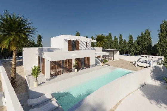 Villa in Moraira zu verkaufen, Woongedeelte 298 m², + Fussbodenheizung, Klimaanlage, Grondstuk 811 m², 4 Slaapkamers, 4 Badkamers, Pool, ref.: NL-NLD1218-3