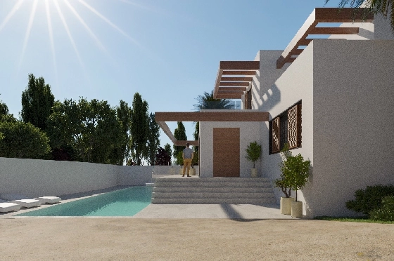 Villa in Moraira zu verkaufen, Woongedeelte 298 m², + Fussbodenheizung, Klimaanlage, Grondstuk 811 m², 4 Slaapkamers, 4 Badkamers, Pool, ref.: NL-NLD1218-6