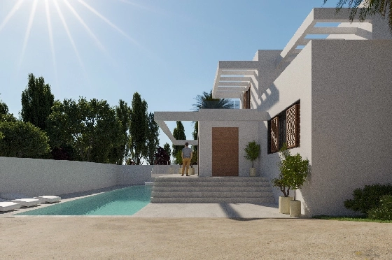 Villa in Moraira zu verkaufen, Woongedeelte 298 m², + Fussbodenheizung, Klimaanlage, Grondstuk 811 m², 4 Slaapkamers, 4 Badkamers, Pool, ref.: NL-NLD1218-7