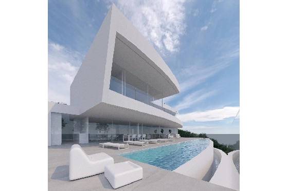 Villa in Moraira zu verkaufen, Woongedeelte 600 m², Bouwjaar 2022, + Fussbodenheizung, Klimaanlage, Grondstuk 1237 m², 4 Slaapkamers, 4 Badkamers, Pool, ref.: NL-NLD1219-1