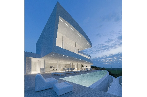 Villa in Moraira zu verkaufen, Woongedeelte 600 m², Bouwjaar 2022, + Fussbodenheizung, Klimaanlage, Grondstuk 1237 m², 4 Slaapkamers, 4 Badkamers, Pool, ref.: NL-NLD1219-7
