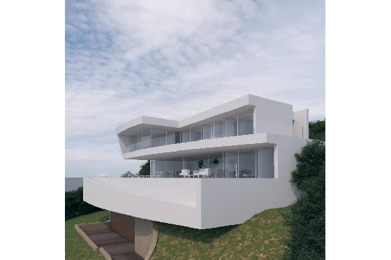 Villa in Moraira zu verkaufen, Woongedeelte 600 m², Bouwjaar 2022, + Fussbodenheizung, Klimaanlage, Grondstuk 1237 m², 4 Slaapkamers, 4 Badkamers, Pool, ref.: NL-NLD1219-9