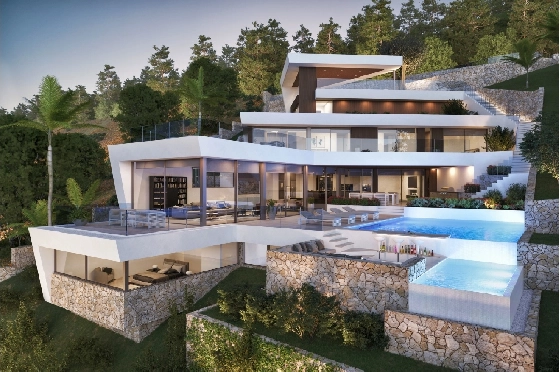 Villa in Javea zu verkaufen, Woongedeelte 650 m², + Zentralheizung, Klimaanlage, Grondstuk 1400 m², 4 Slaapkamers, 5 Badkamers, Pool, ref.: NL-NLD1305-2