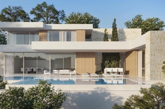 Villa in Moraira zu verkaufen, Woongedeelte 801 m², + Zentralheizung, Klimaanlage, Grondstuk 307 m², 4 Slaapkamers, 3 Badkamers, Pool, ref.: NL-NLD1349-1
