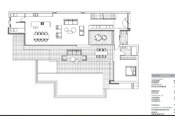 Villa in Moraira zu verkaufen, Woongedeelte 801 m², + Zentralheizung, Klimaanlage, Grondstuk 307 m², 4 Slaapkamers, 3 Badkamers, Pool, ref.: NL-NLD1349-4