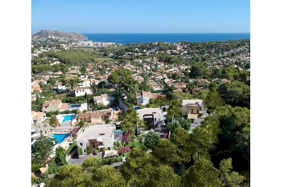 Villa in Moraira zu verkaufen, Bouwjaar 2022, + Fussbodenheizung, Klimaanlage, Grondstuk 802 m², 4 Slaapkamers, 4 Badkamers, Pool, ref.: NL-NLD1360-7