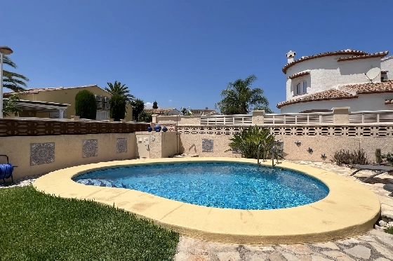 Villa in Els Poblets zur Ferienvermietung, Woongedeelte 107 m², Bouwjaar 1998, Zustand gepflegt, + KLIMA, Klimaanlage, Grondstuk 400 m², 3 Slaapkamers, 2 Badkamers, Pool, ref.: T-0223-13