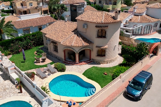 Villa in Els Poblets zur Ferienvermietung, Woongedeelte 107 m², Bouwjaar 1998, Zustand gepflegt, + KLIMA, Klimaanlage, Grondstuk 400 m², 3 Slaapkamers, 2 Badkamers, Pool, ref.: T-0223-17