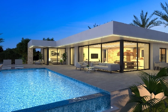 Villa in Denia zu verkaufen, Woongedeelte 259 m², Klimaanlage, Grondstuk 1118 m², 4 Slaapkamers, 4 Badkamers, Pool, ref.: UM-UV-MANDARINA-II-10