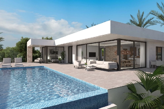 Villa in Denia zu verkaufen, Woongedeelte 259 m², Klimaanlage, Grondstuk 1118 m², 4 Slaapkamers, 4 Badkamers, Pool, ref.: UM-UV-MANDARINA-II-13