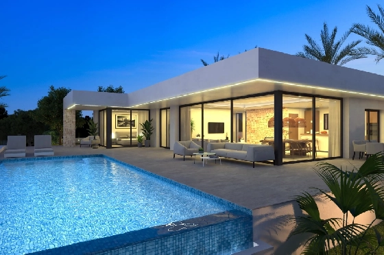 Villa in Denia zu verkaufen, Woongedeelte 259 m², Klimaanlage, Grondstuk 1118 m², 4 Slaapkamers, 4 Badkamers, Pool, ref.: UM-UV-MANDARINA-II-15