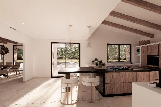 Finca in Benissa(Llenes) zu verkaufen, Woongedeelte 368 m², Bouwjaar 2023, Klimaanlage, Grondstuk 10000 m², 4 Slaapkamers, 4 Badkamers, Pool, ref.: BI-BE.F-164-15
