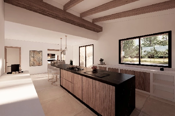 Finca in Benissa(Llenes) zu verkaufen, Woongedeelte 368 m², Bouwjaar 2023, Klimaanlage, Grondstuk 10000 m², 4 Slaapkamers, 4 Badkamers, Pool, ref.: BI-BE.F-164-16