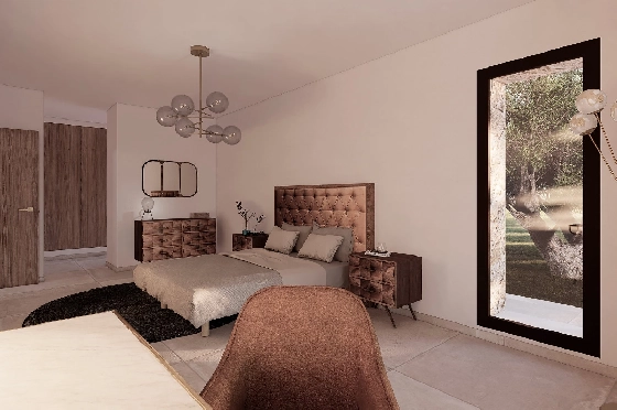 Finca in Benissa(Llenes) zu verkaufen, Woongedeelte 368 m², Bouwjaar 2023, Klimaanlage, Grondstuk 10000 m², 4 Slaapkamers, 4 Badkamers, Pool, ref.: BI-BE.F-164-26