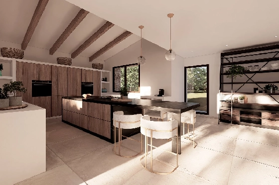 Finca in Benissa(Llenes) zu verkaufen, Woongedeelte 368 m², Bouwjaar 2023, Klimaanlage, Grondstuk 10000 m², 4 Slaapkamers, 4 Badkamers, Pool, ref.: BI-BE.F-164-3