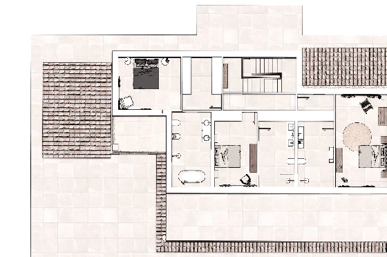 Finca in Benissa(Llenes) zu verkaufen, Woongedeelte 368 m², Bouwjaar 2023, Klimaanlage, Grondstuk 10000 m², 4 Slaapkamers, 4 Badkamers, Pool, ref.: BI-BE.F-164-34