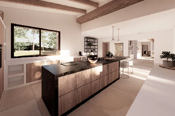 Finca in Benissa(Llenes) zu verkaufen, Woongedeelte 368 m², Bouwjaar 2023, Klimaanlage, Grondstuk 10000 m², 4 Slaapkamers, 4 Badkamers, Pool, ref.: BI-BE.F-164-5