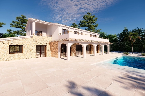 Finca in Benissa(Llenes) zu verkaufen, Woongedeelte 368 m², Bouwjaar 2023, Klimaanlage, Grondstuk 10000 m², 4 Slaapkamers, 4 Badkamers, Pool, ref.: BI-BE.F-164-7