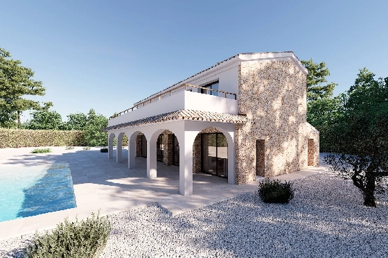 Finca in Benissa(Llenes) zu verkaufen, Woongedeelte 368 m², Bouwjaar 2023, Klimaanlage, Grondstuk 10000 m², 4 Slaapkamers, 4 Badkamers, Pool, ref.: BI-BE.F-164-8