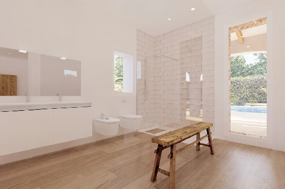 Finca in Benissa(Llenes) zu verkaufen, Woongedeelte 254 m², Bouwjaar 2023, Klimaanlage, Grondstuk 10000 m², 3 Slaapkamers, 3 Badkamers, Pool, ref.: BI-BE.F-165-29